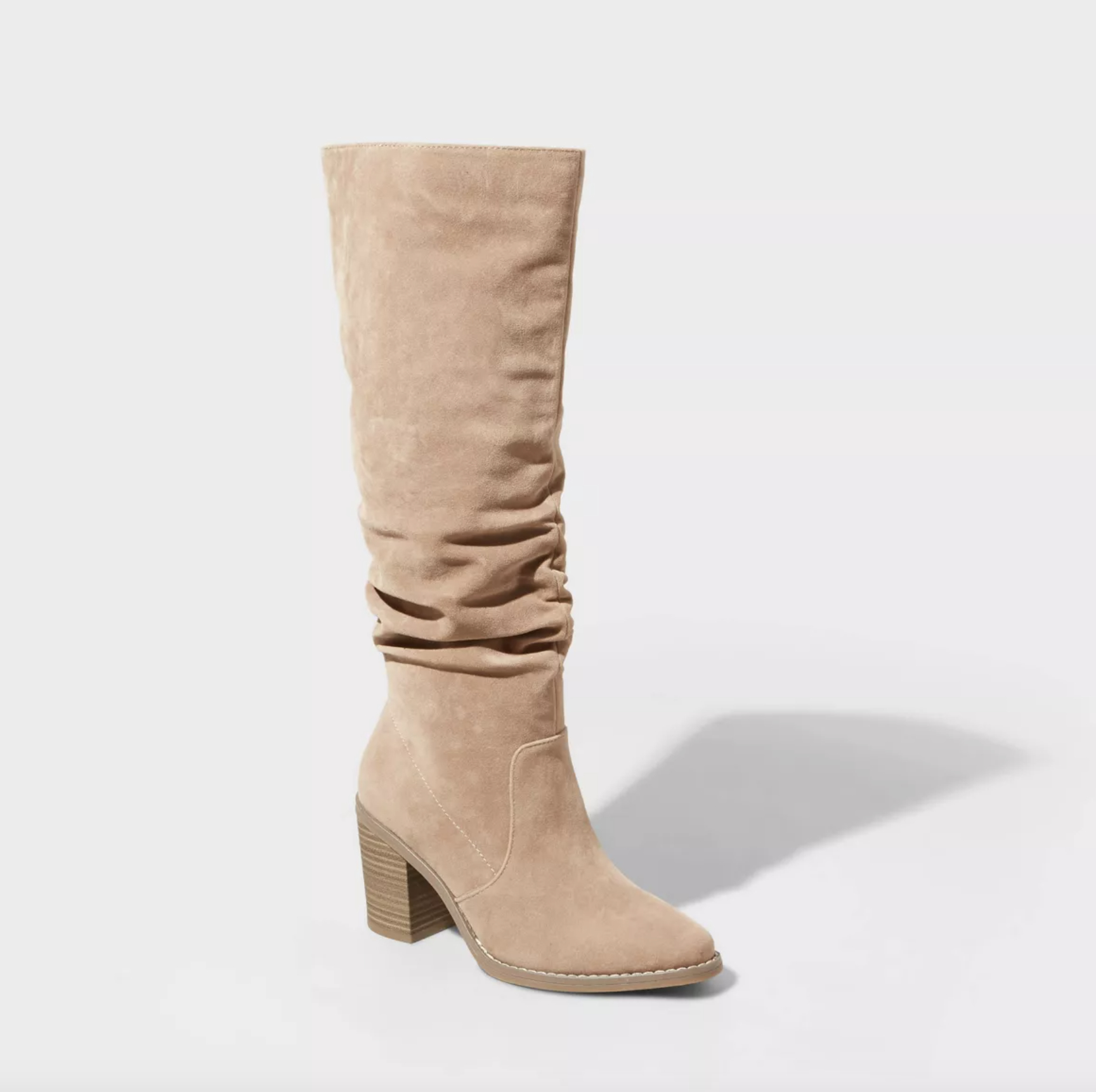 the slouchy boots in beige