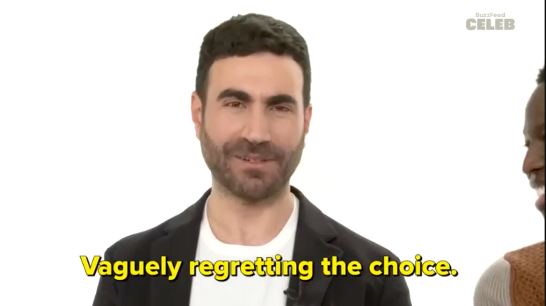 "Vaguely regretting the choice."