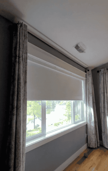 gif of a reviewer&#x27;s window shade opening