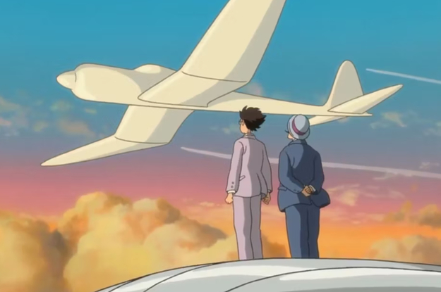 "The Wind Rises" looking at a plane.