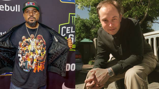 ice cube and elon musk are pictured