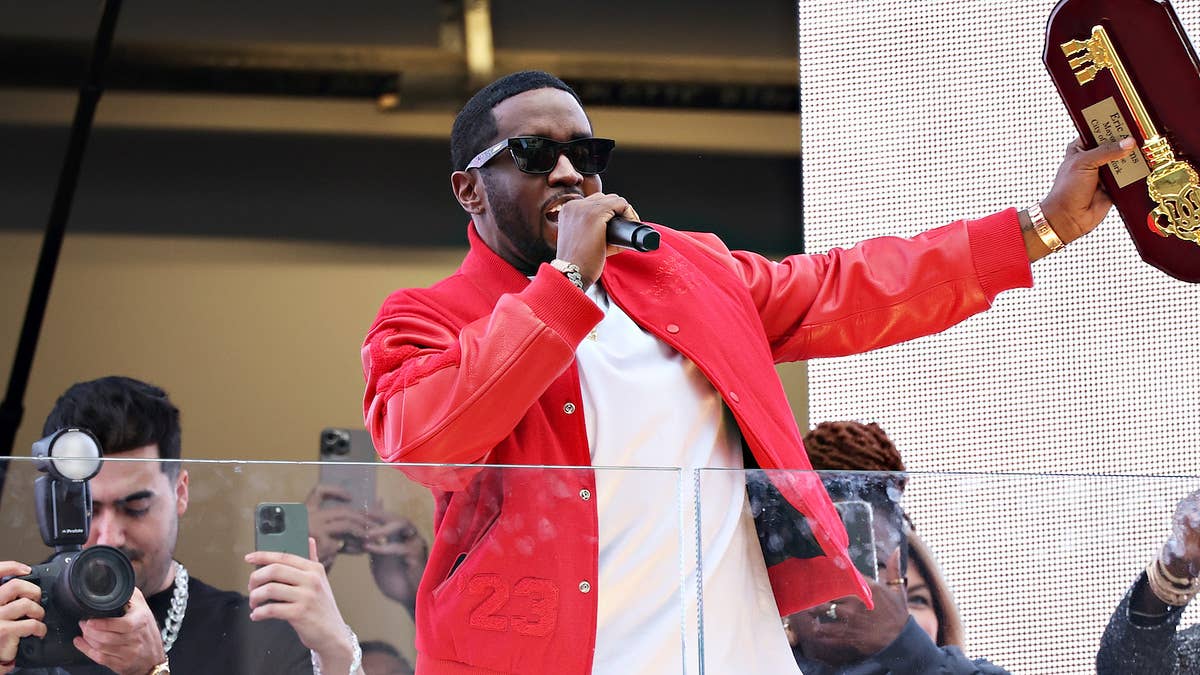 New York City Mayor Eric Adams gifted the Bad Boy boss a key to his hometown in Times Square.