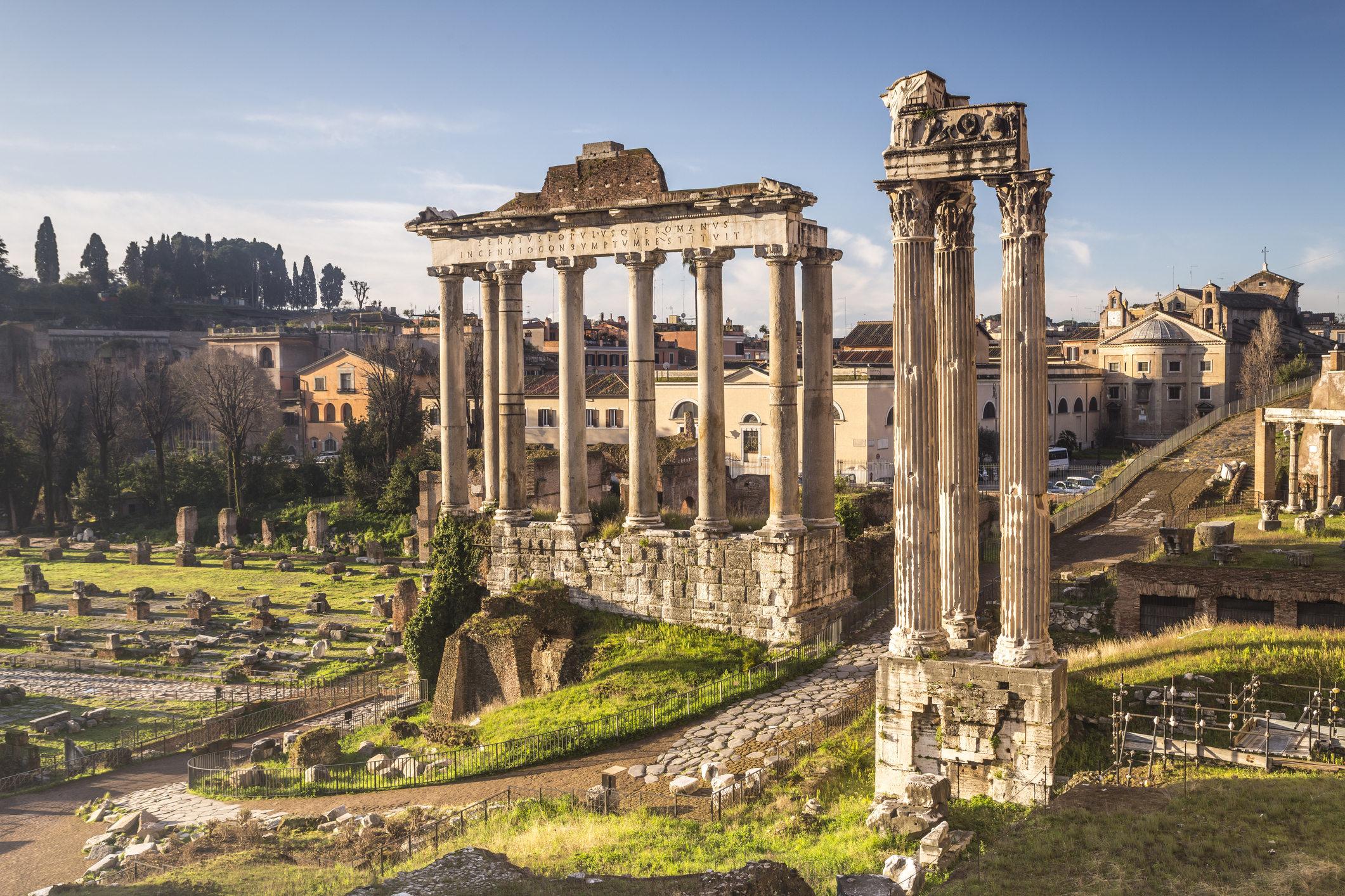 The ruins of the Forum in Rome