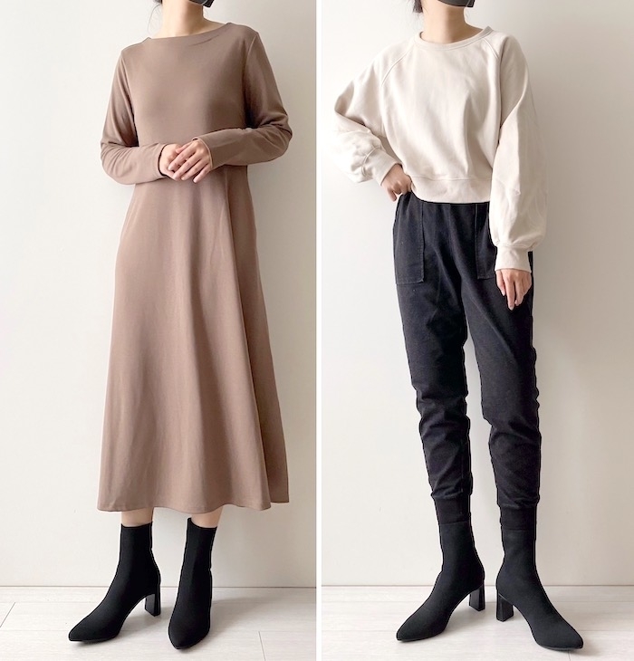 GU(ジーユー)のおすすめアイテム「ポインテッドニットブーツ+E」
