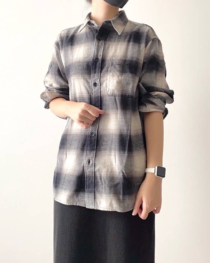 UNIQLO（ユニクロ）のおすすめアイテム「フランネルチェックシャツ（レギュラーカラー・長袖）」