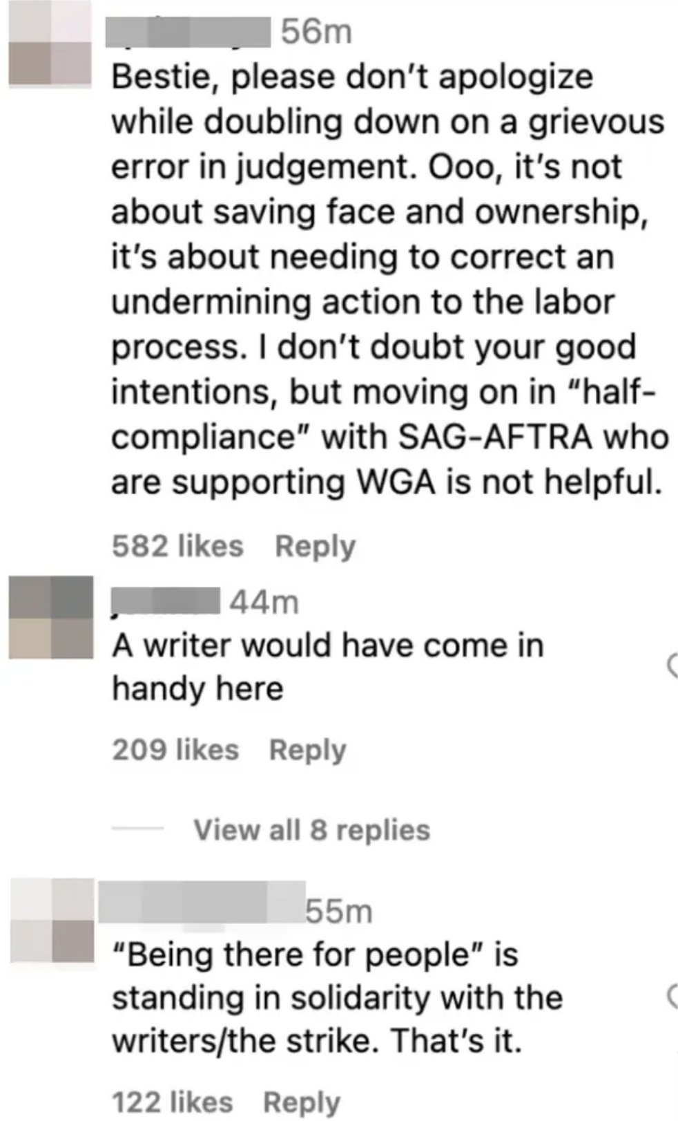 One person commented &quot;A writer would have come in handy here&quot;