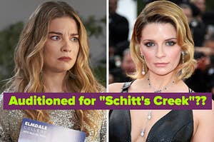 alexis from schitt's creek and mischa barton on the red carpet