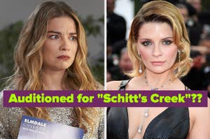 alexis from schitt's creek and mischa barton on the red carpet