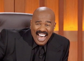 Steve Harvey laughing