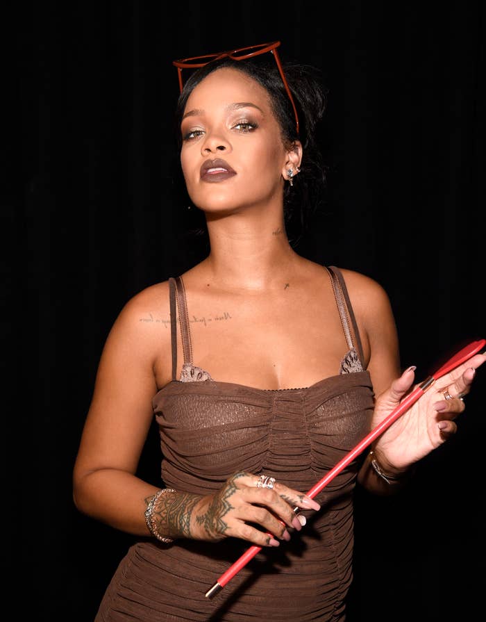 Rihanna Rocks Orange and Pink Lingerie From Her Savage X Fenty
