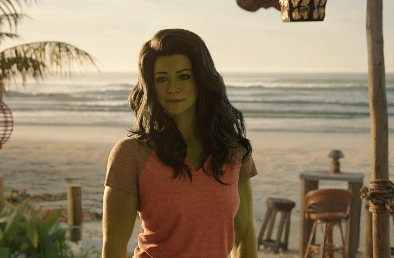 Closeup of "She-Hulk"