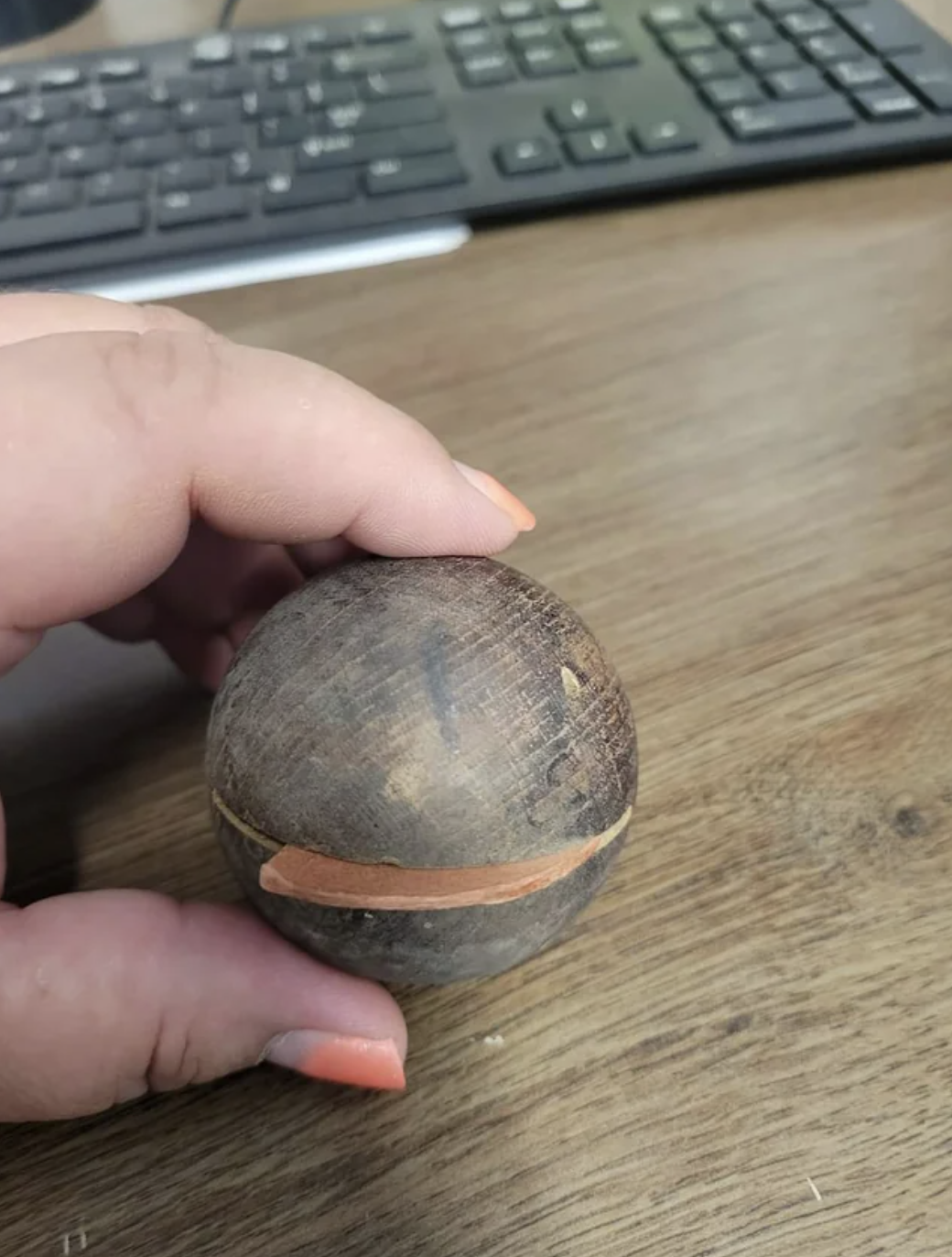 wooden ball