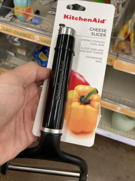 A cheese slicer