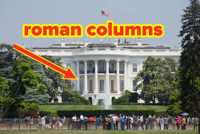 The White House based on roman columns