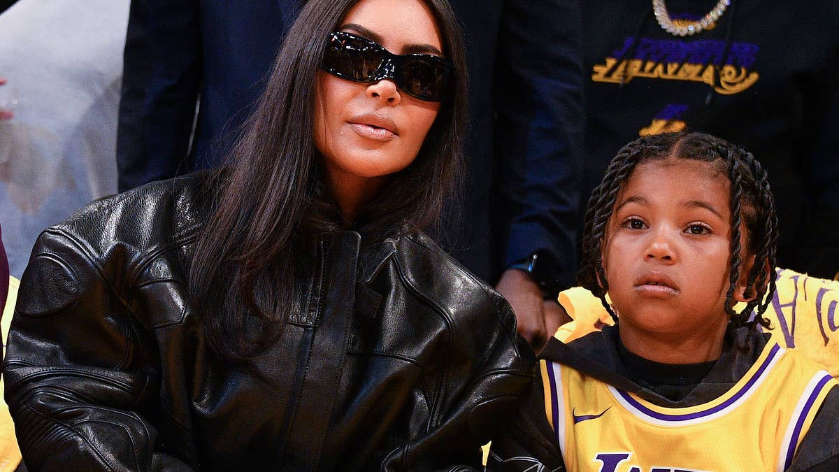 Kim and Kanye's 7-year-old son appears to be taking after his dad when it comes to the paps.