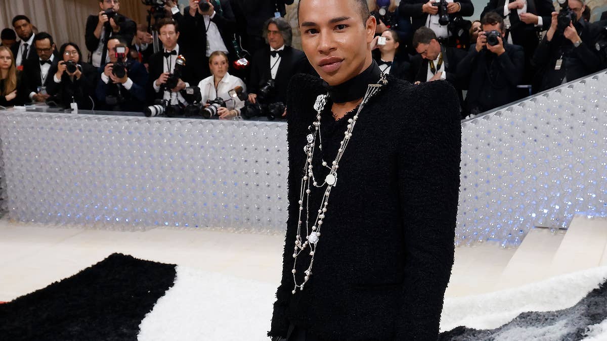 Creative director Olivier Rousteing revealed dozens of Balmain items were stolen when a delivery truck was "hijacked."
