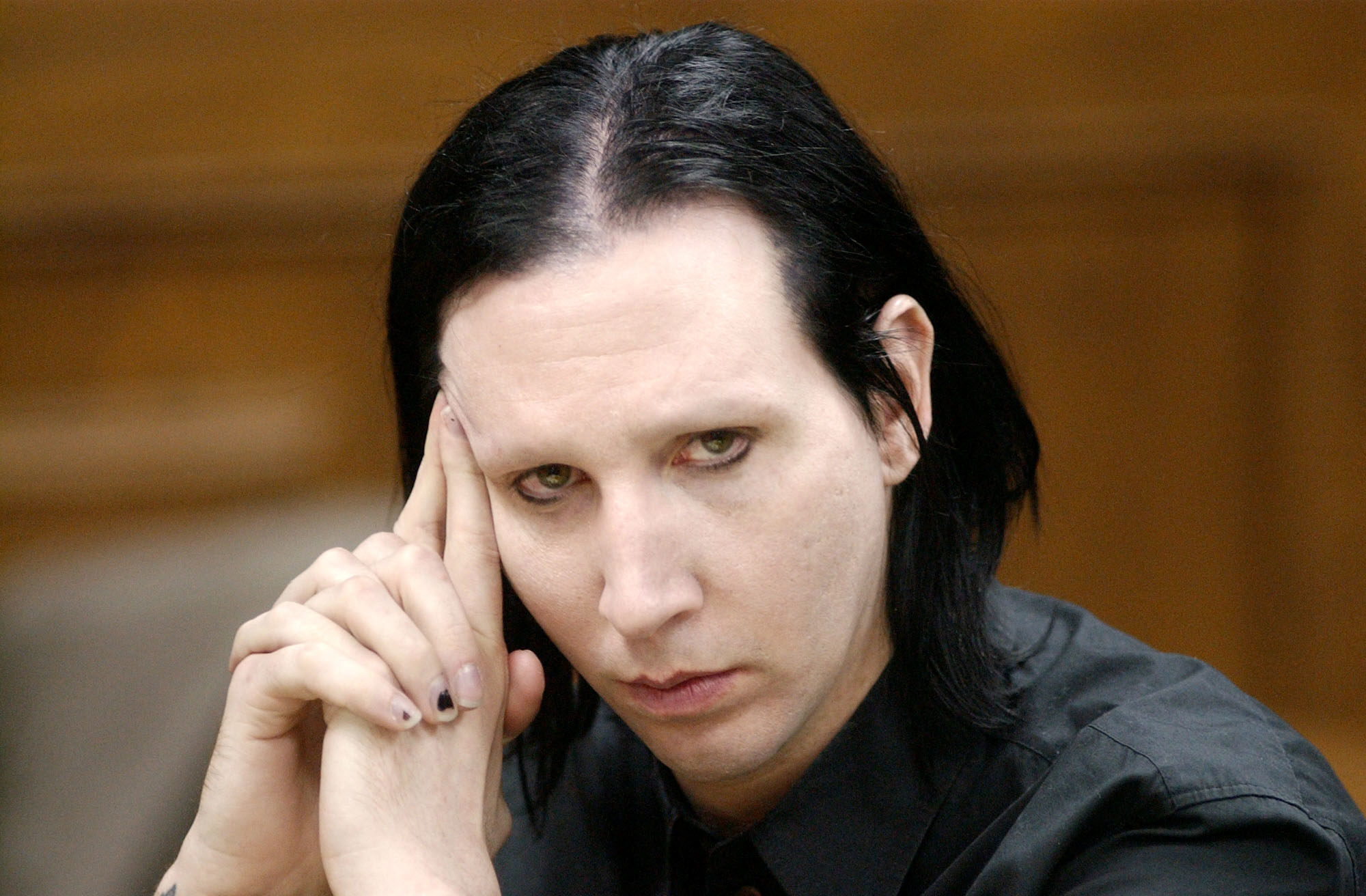 Closeup of Marilyn Manson