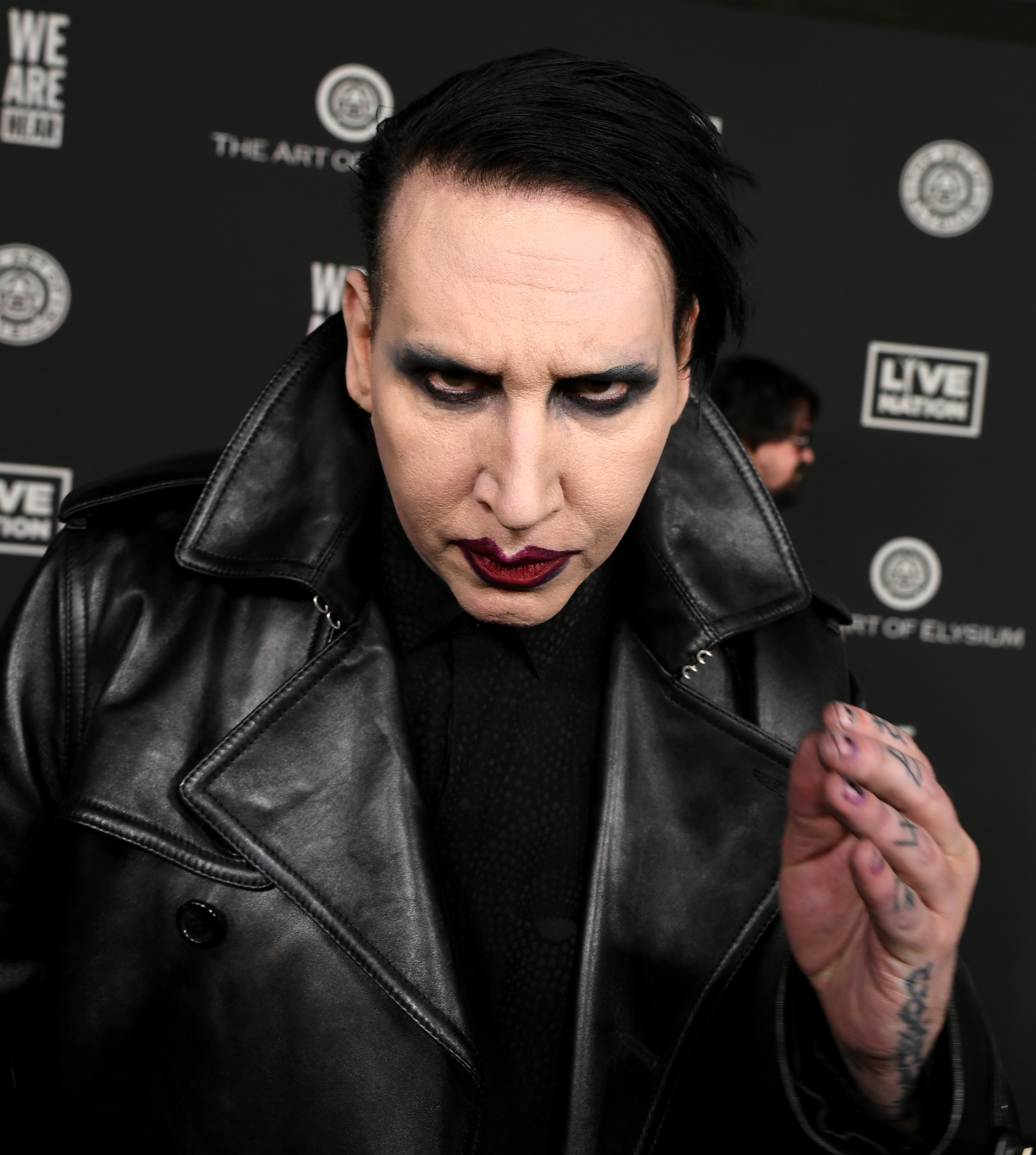 Closeup of Marilyn Manson