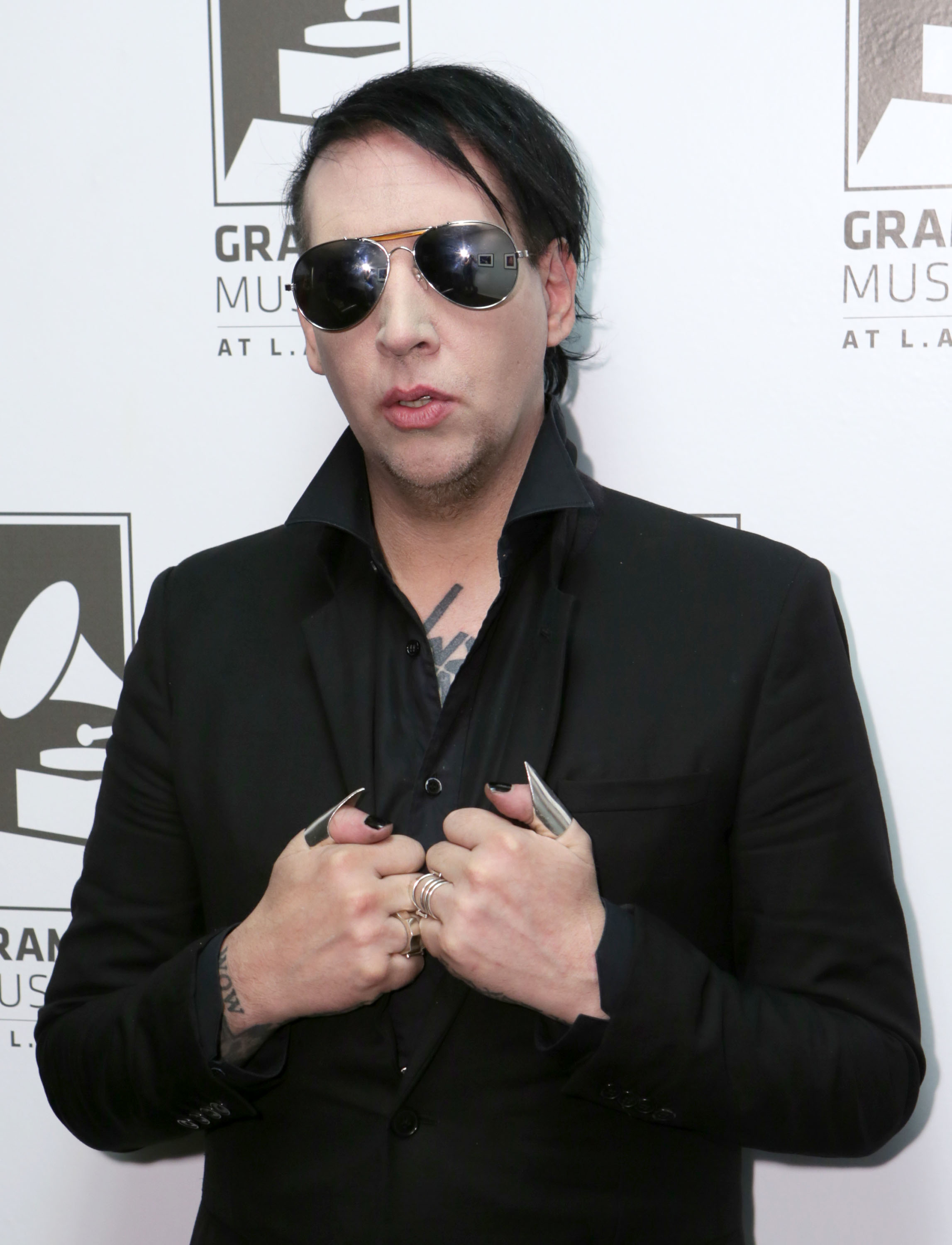 Closeup of Marilyn Manson