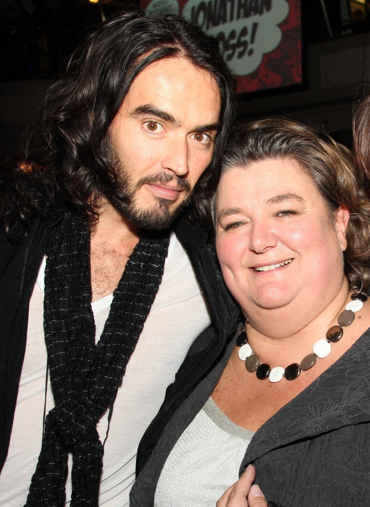 Russell Brand and Lesley Douglas