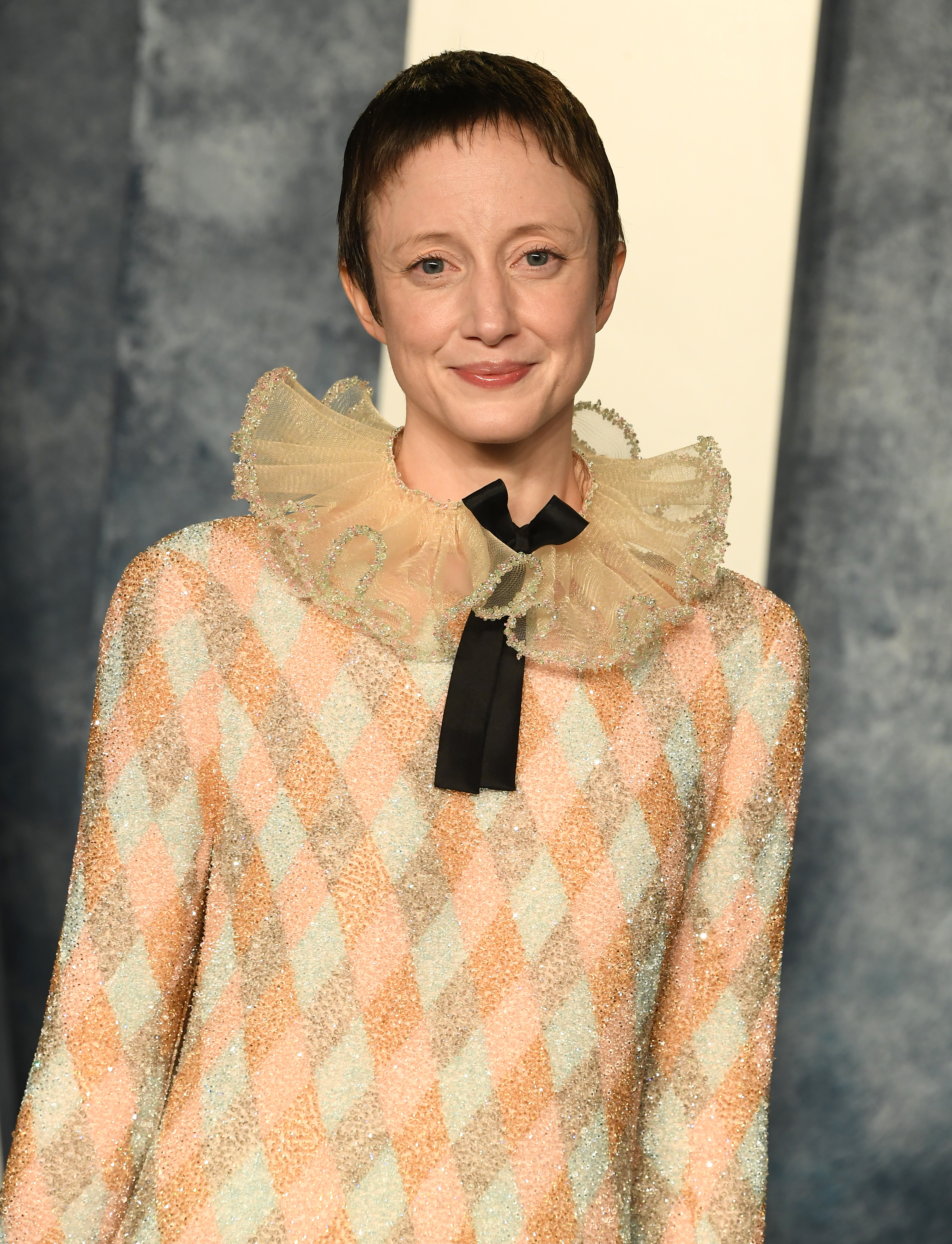 Closeup of Andrea Riseborough