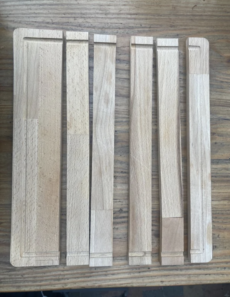 A broken cutting board
