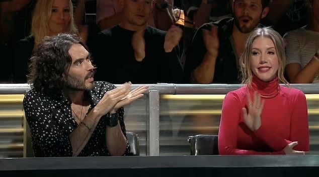 Russell Brand and Katherine Ryan on the show