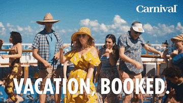 a group of people dancing on a cruise