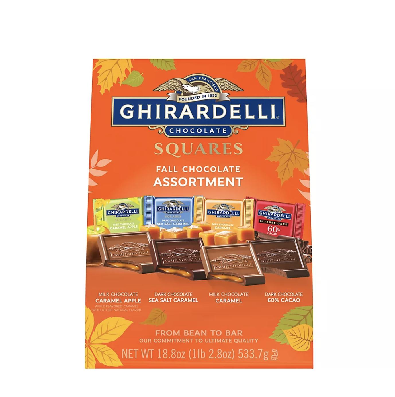 Bag of Ghirardelli chocolate squares