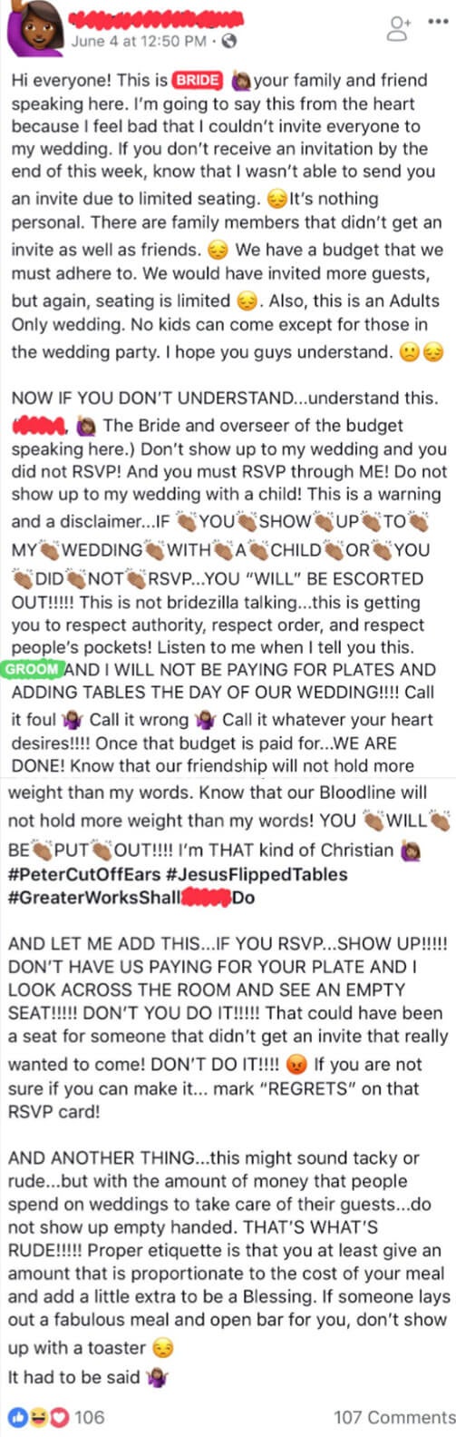 "It had to be said"