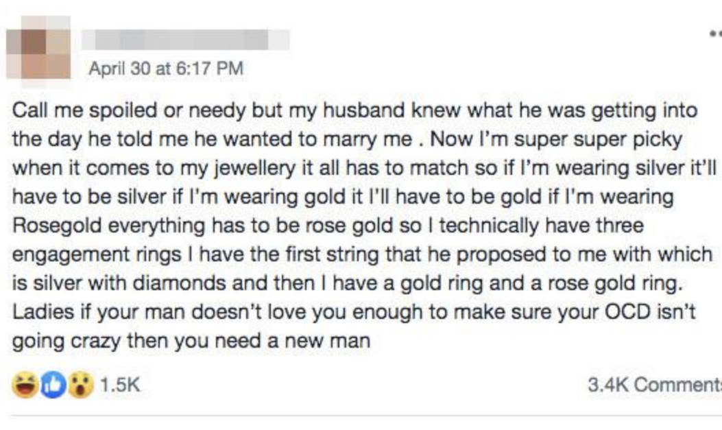 "Call me spoiled or needy but my husband knew what he was getting into…"