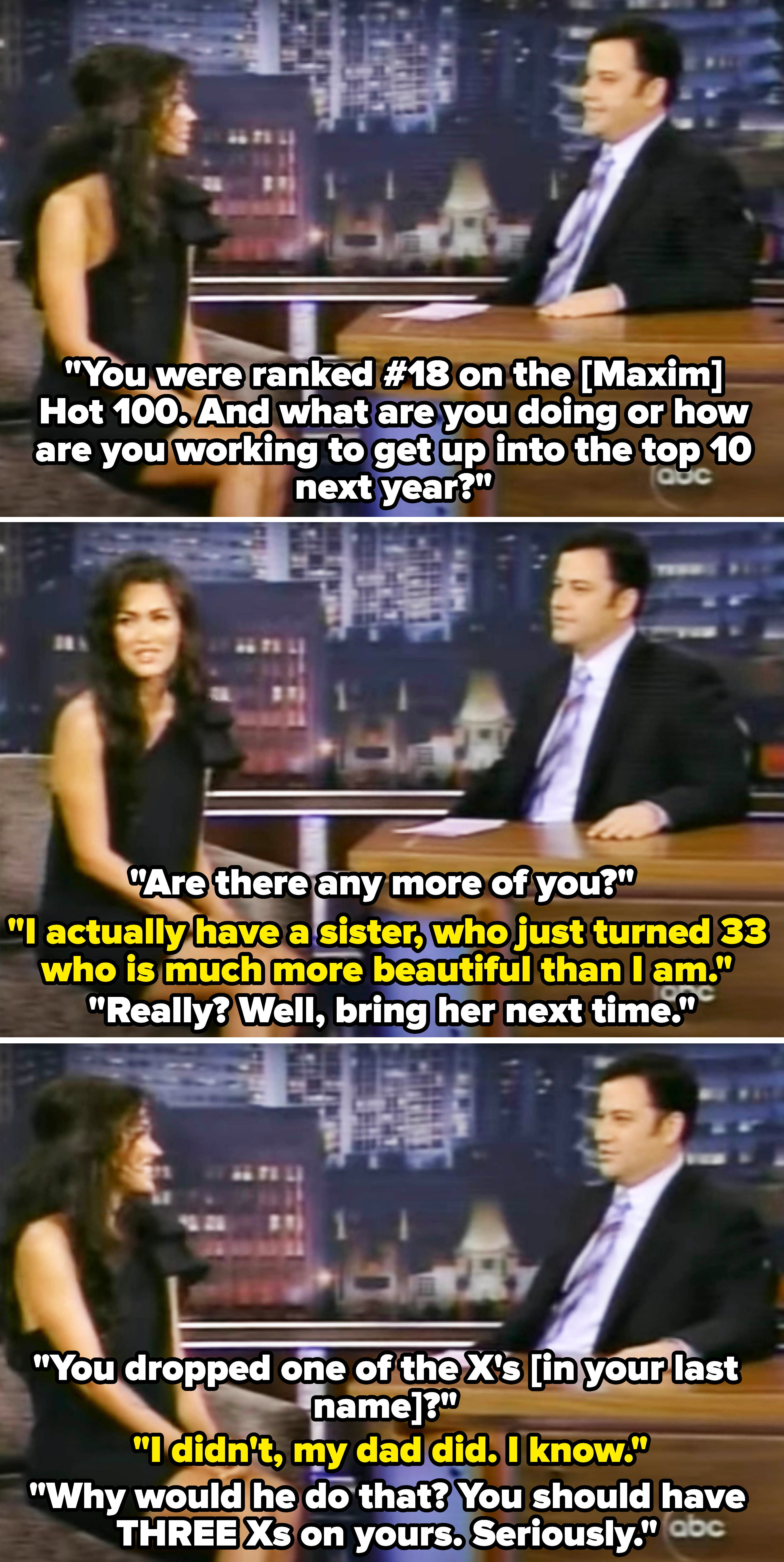 Megan Fox and Jimmy Kimmel