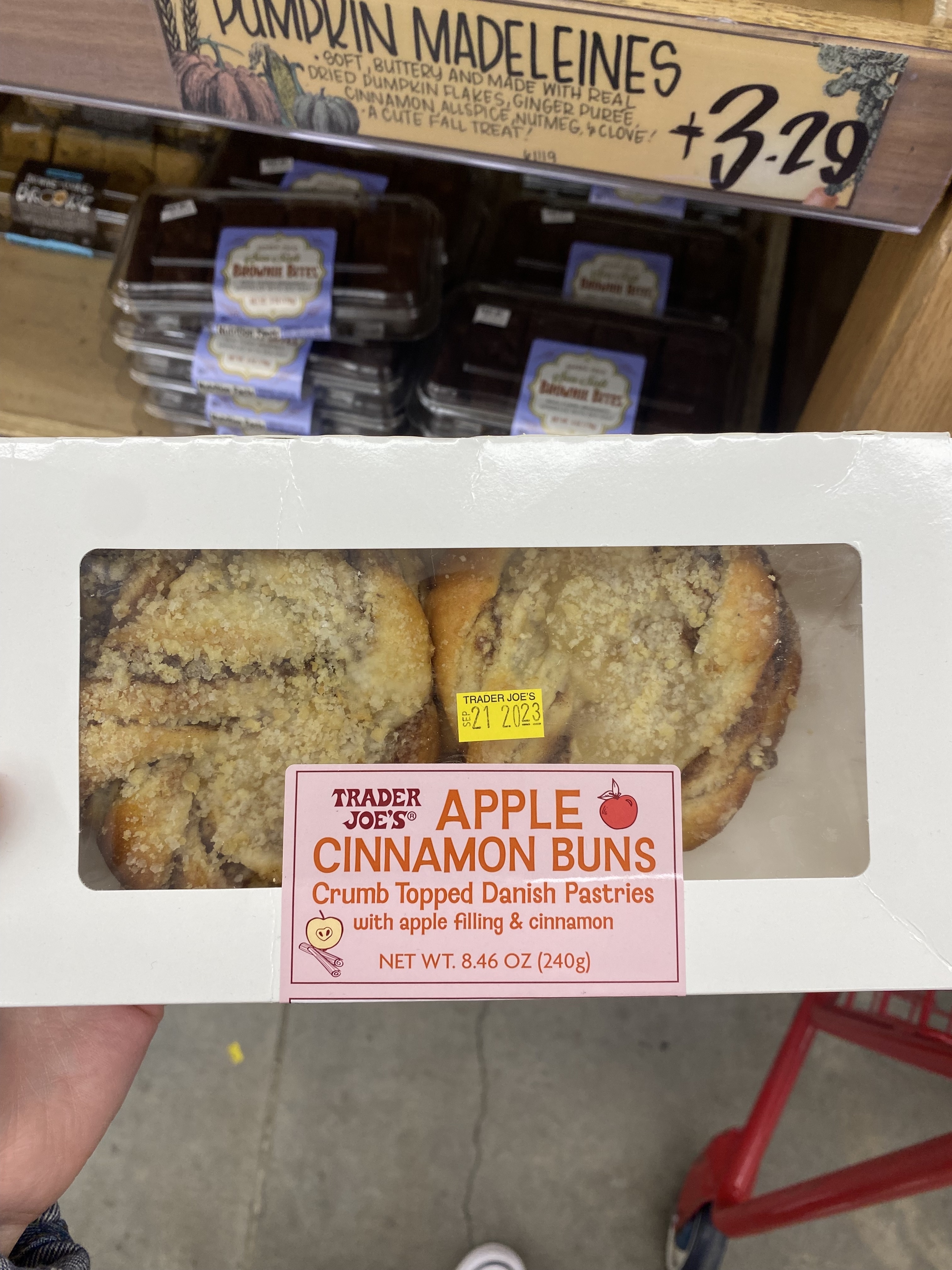 a box of Trader Joe&#x27;s apple cinnamon buns