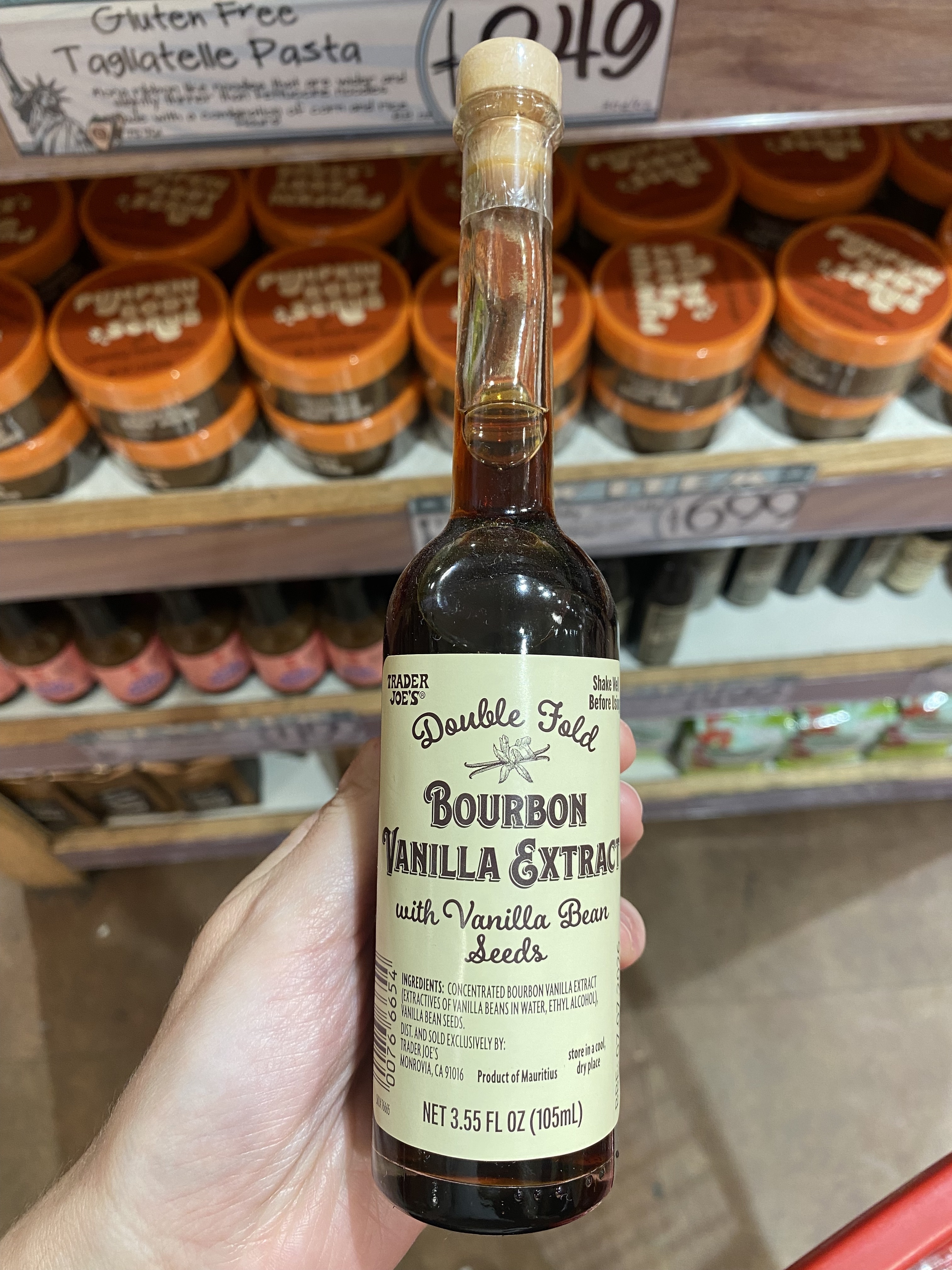 a bottle of double fold bourbon vanilla extract