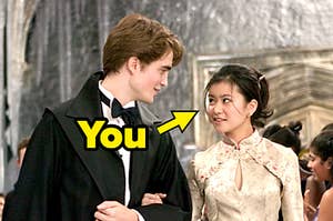 Cedric and Cho Chang entering the Yule Ball.