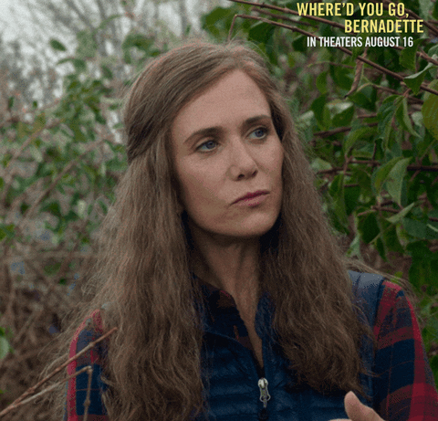 Kristen Wiig nodding her head and saying "yep"