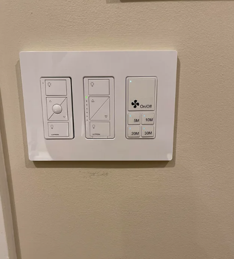 switch for a bathroom fan with a fan timer for 5, 10, 20, or 30 minutes