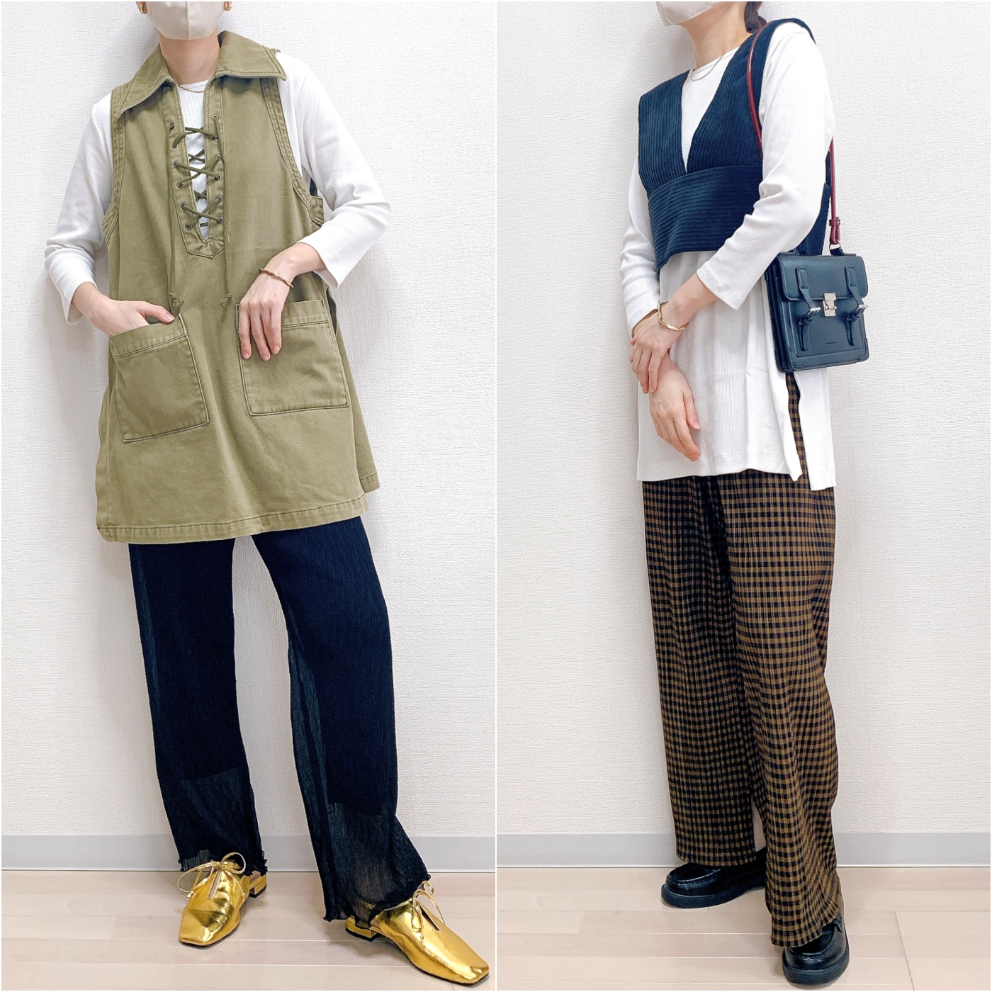 無印良品のおすすめのレディースアイテム「ストレッチリブ編み七分袖チュニック」