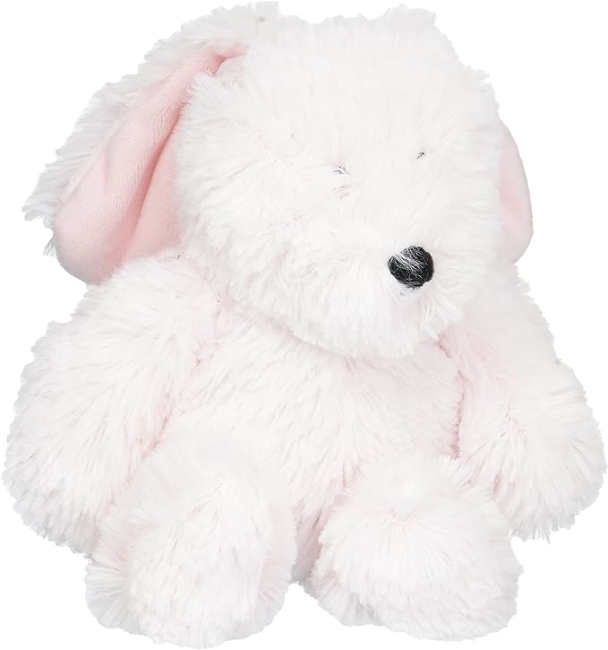 white and pink plush bunny