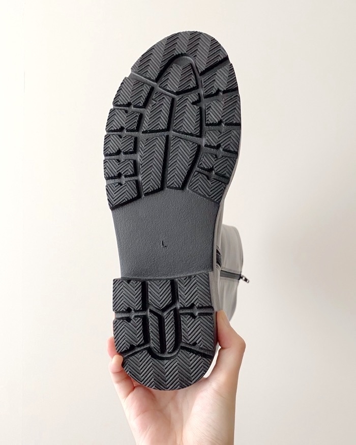 GUのオススメのブーツ「サイドゴアロングブーツ+E」