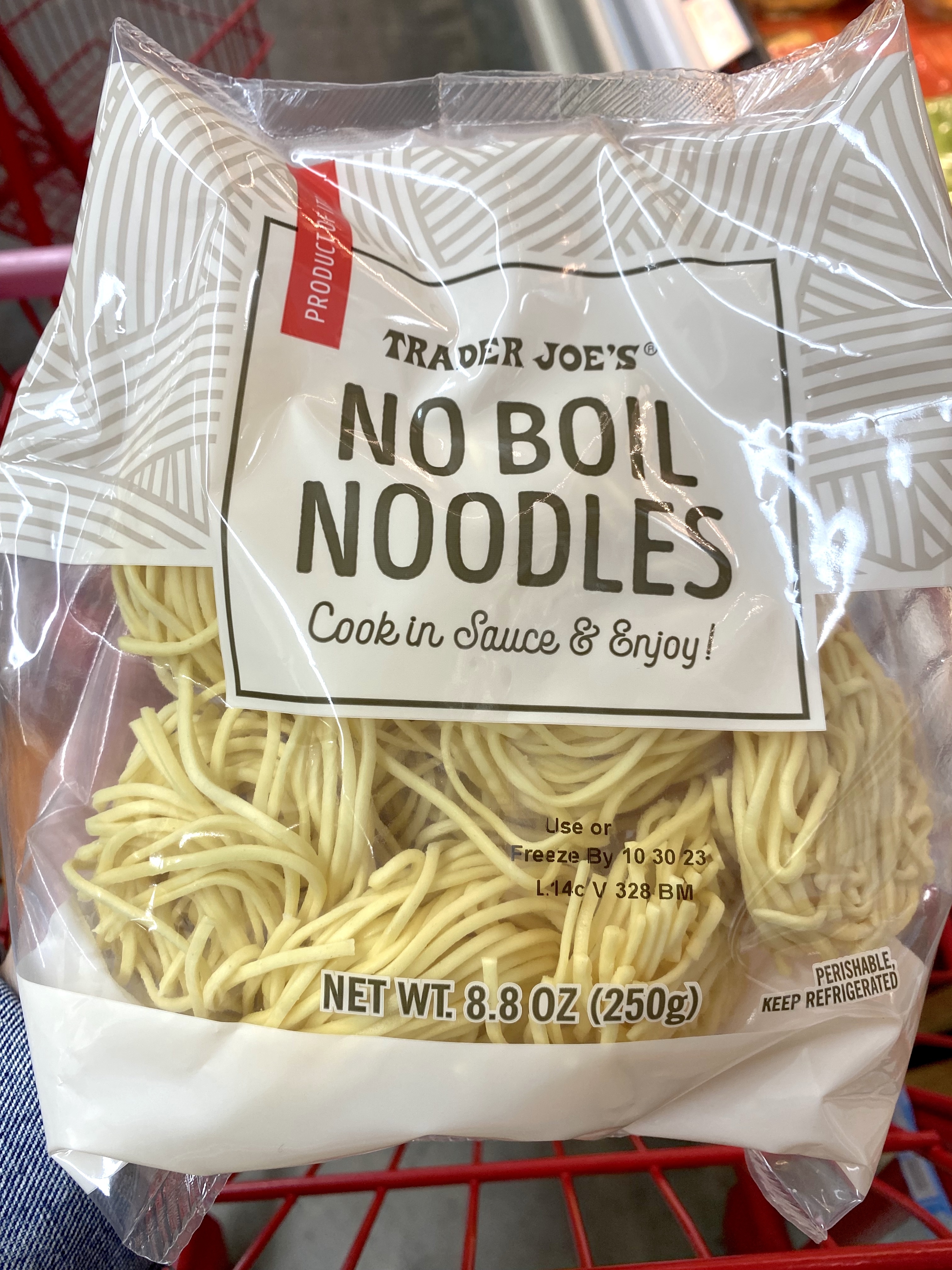 a package of no boil noodles