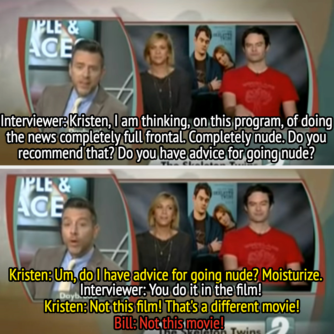 the two doing a video interview on the news segment