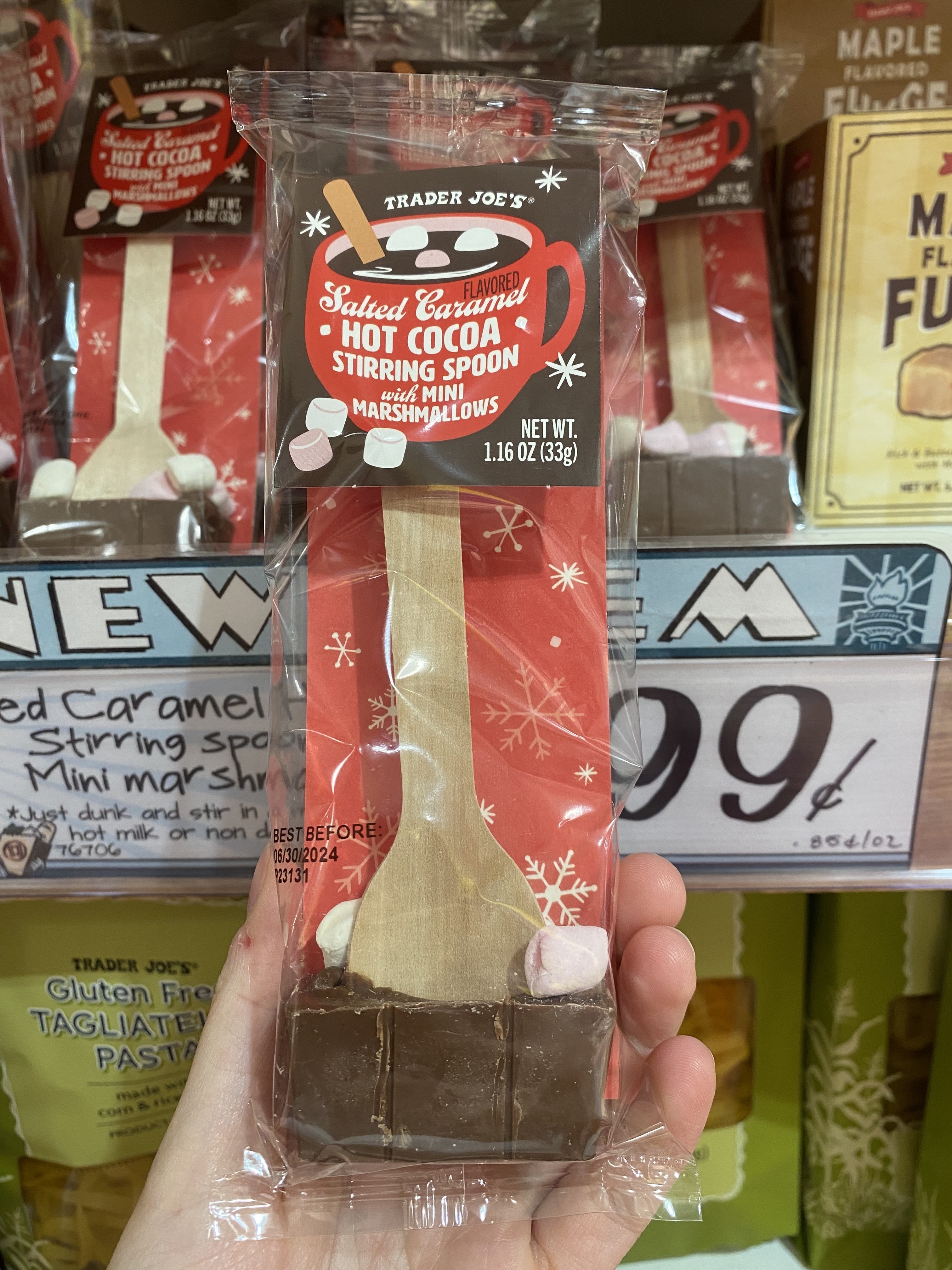 a package of the single-serve hot cocoa spoon