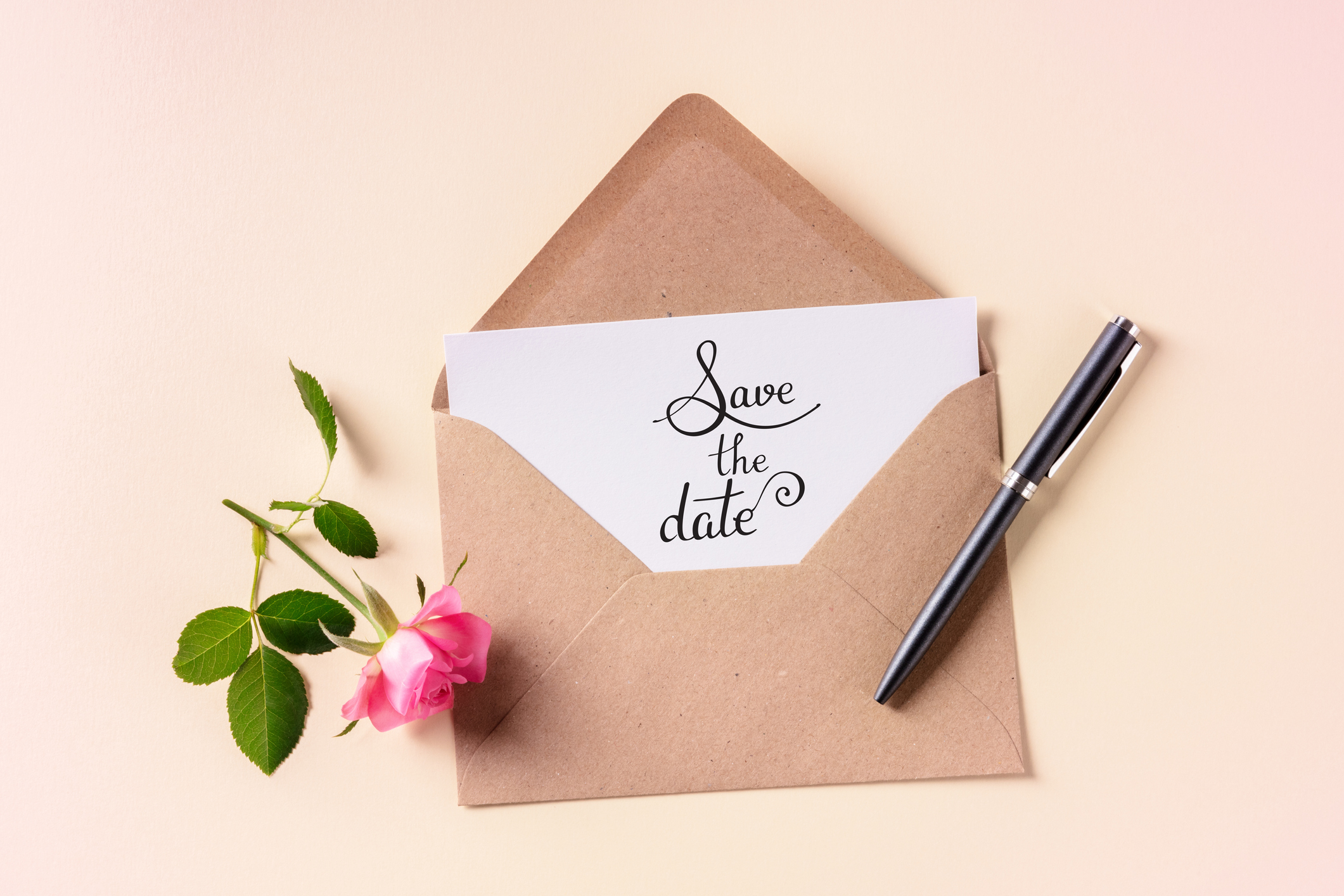 A save the date card