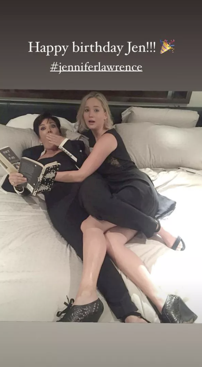 Kris Jenner and Jennifer Lawrence