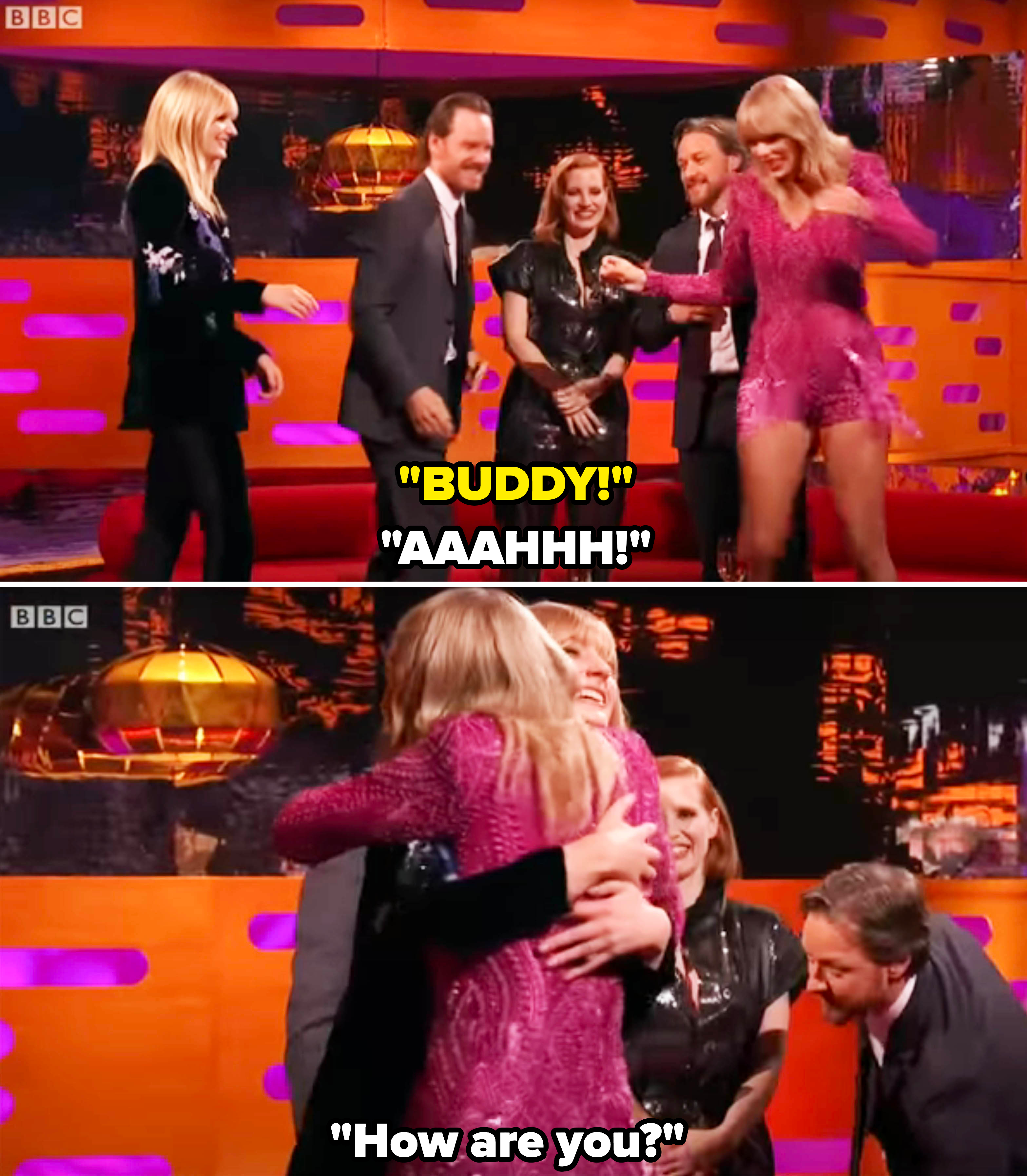 Taylor Swift and Sophie Turner on &quot;The Graham Norton Show&quot;