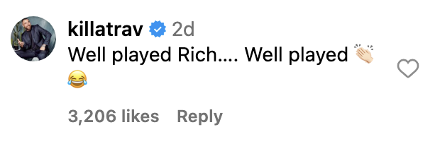 &quot;Well played Rich.... Well played&quot;