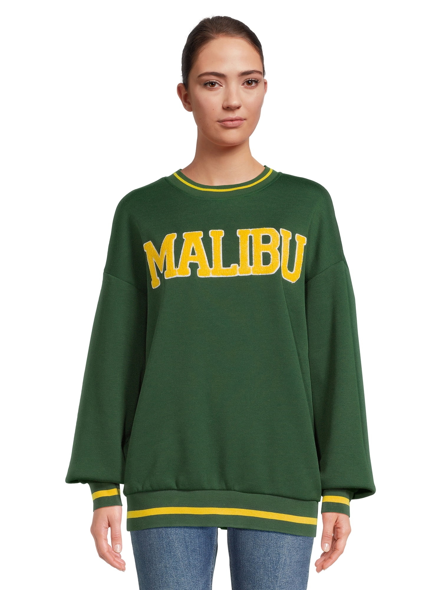 Model wearing the Malibu sweater