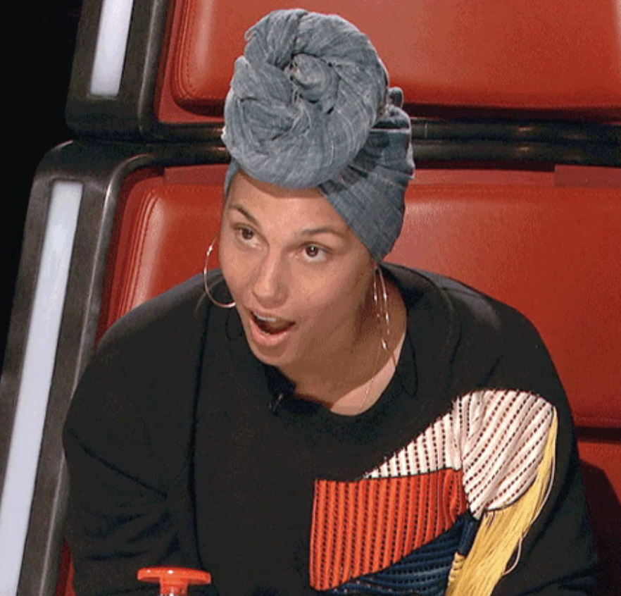 Alicia Keys in shock