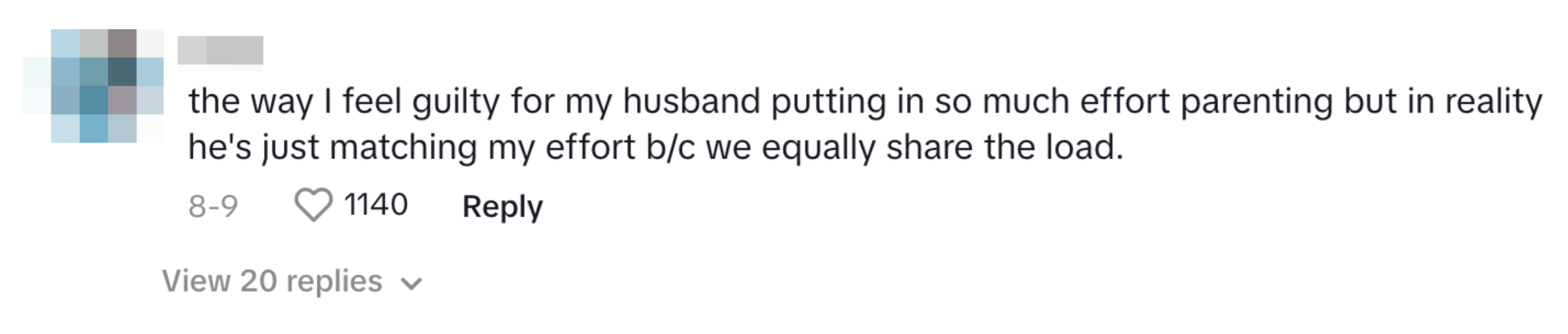 Screenshot of comment